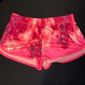 UNDER-ARMOR PINK SHORTS